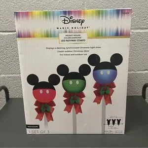 Disney Magic Holiday Mickey Mouse LED Pathway Lights